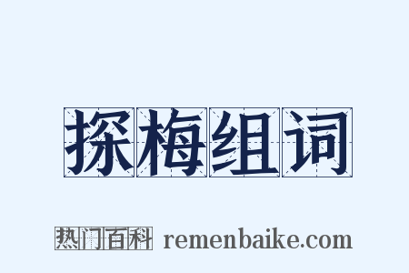 探梅组词是什么意思的图片